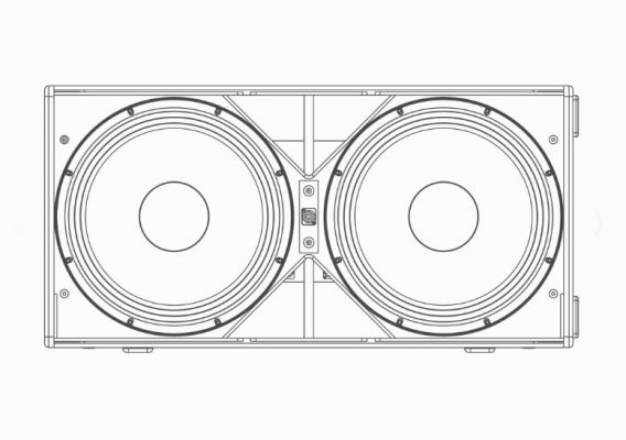 Mô hình cấu tạo ngoài loa Next Proaudio LAs418G