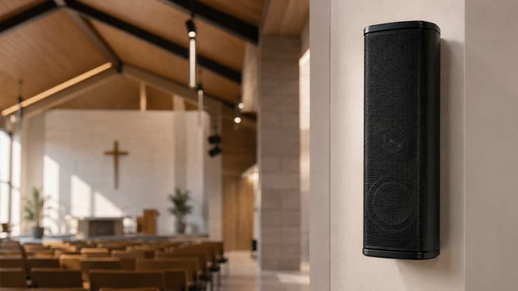 Loa cột FA B22 100W – 7 lý do giúp âm thanh rõ nét cho nhà thờ, hội trường và không gian lớn 